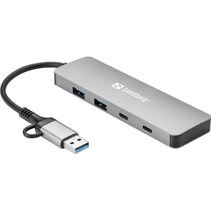 Hub Sandberg 136-64 da USB-C/A a 2xUSB-A+2xUSB-C