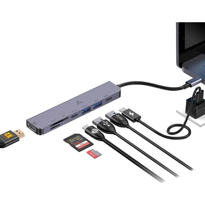 Sbox H-999 7in1 USB-C Hub