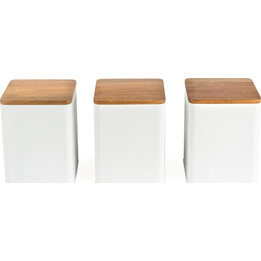 Juego de 3 recipientes Salter BW12898WEU7 Toronto, color blanco.