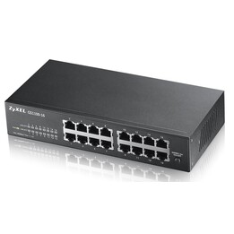 Zyxel GS1100-16 Unmanaged Gigabit Ethernet (10/100/1000) Schwarz