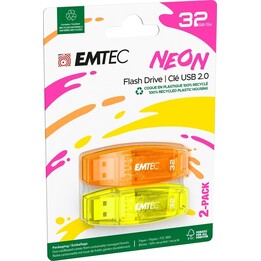 Emtec USB 2.0 C410 32GB Neon (2 unidades)