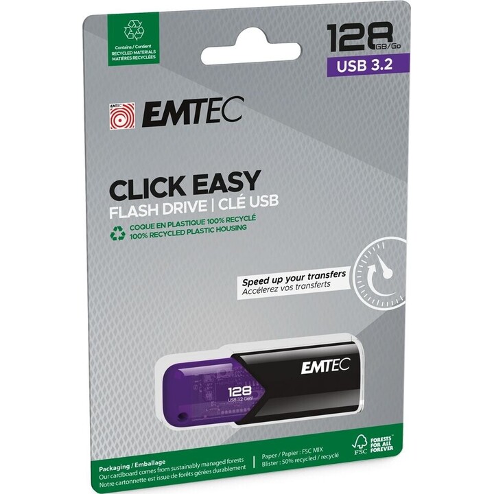 Emtec USB 3.2 Click Easy B110 128GB