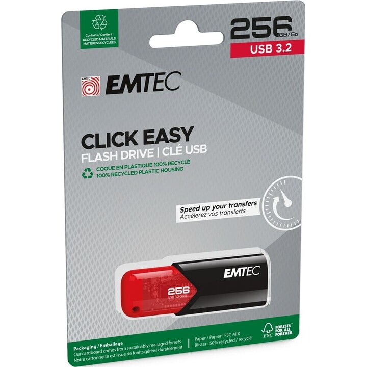Emtec USB 3.2 Click Easy B110 256GB