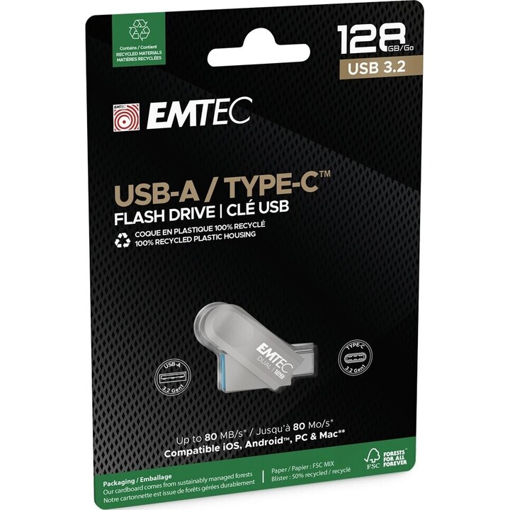 Emtec USB3.2 Type-C Dual D280 128GB