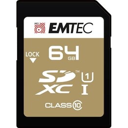 Carte SDXC Emtec 64 Go UHS-I U1 EliteGold