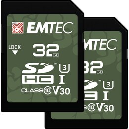 Emtec SDHC 32GB UHS-I U3 V30 Outdoor 2 pezzi