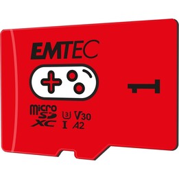 Emtec MicroSDXC 1 To UHS-I U3 V30 A2 Gaming Rouge