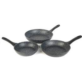 Ensemble de 3 poêles à frire Salter Megastone BW06235S1BRMFOB - 20/24/28 cm