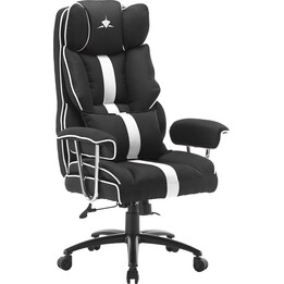 Silla gaming White Shark LE MANS negra/blanca
