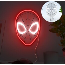 Lámpara de neón LED de Spiderman de Paladone para montaje en pared