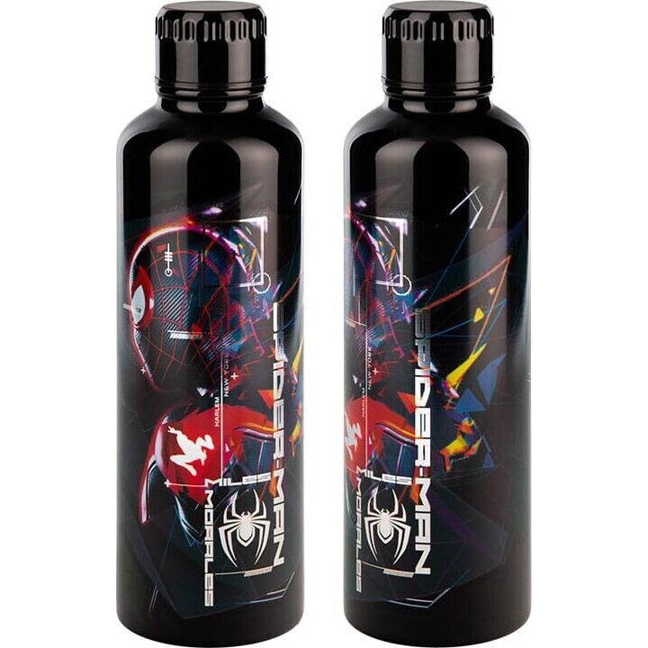 Paladone Spiderman Miles Morales Metal Water Bottle