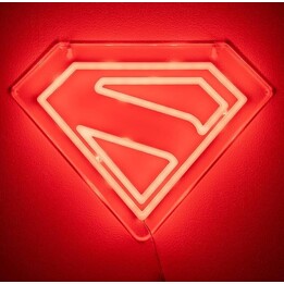 Paladone Marvel Superman Luminária de LED Neon para Parede