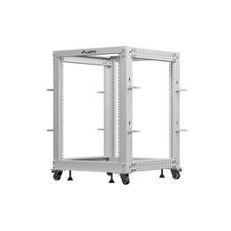 Rack aberto de 19" 15U 600x600-1100 ajustável cinza LANBERG