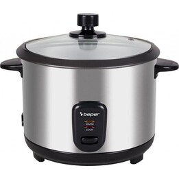 Beper P101VAP001 Reiskocher und Dampfgarer Rice&Steam weiß