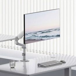 Ergo Office ER-691 W soporte para monitor de gas, 17"-32", 1-10 kg, blanco