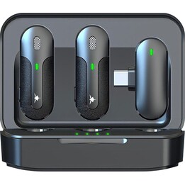 WHITE SHARK DSM-05 IKORO kabelloses Lavalier-Mikrofon Schwarz/Grau