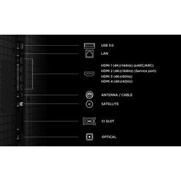 Televisor TCL P8L 98P8L de 2,49 m (98") 4K Ultra HD Smart TV Wifi Negro 1000 cd / m²
