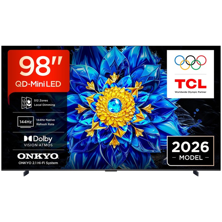 TCL P8L 98P8L 2,49 m (98") 4K Ultra HD Smart TV Wifi Nero 1000 cd / m²