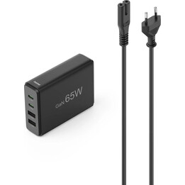 Estação de carregamento Hama 00201979 com USB-C/USB-A 65 W preta