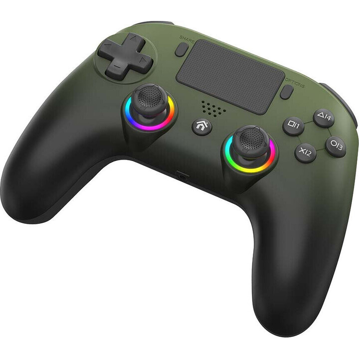 Controller wireless LED Subsonic verde per PS5