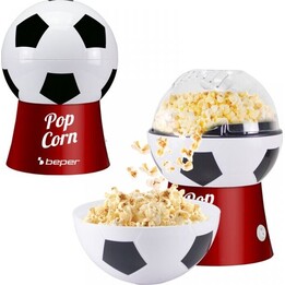 Beper P101CUD053 Macchina per popcorn football bianca rossa
