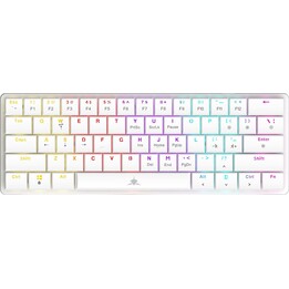 White Shark GK-006221 NAGAMAKI clavier mécanique blanc avec switches bleus