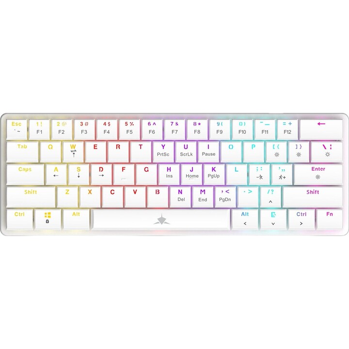 White Shark GK-006221 NAGAMAKI teclado mecânico branco com switches azuis