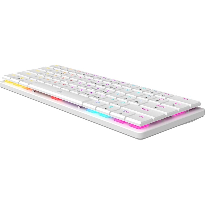 White Shark GK-006221 NAGAMAKI teclado mecânico branco com switches azuis