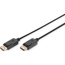 Cavo di collegamento DisplayPort con connettori a scatto 1080p 60Hz FHD Tipo DP / DP M / M nero 2m
