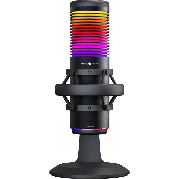White Shark EKTARA DSM-07 RGB-Tischmikrofon schwarz