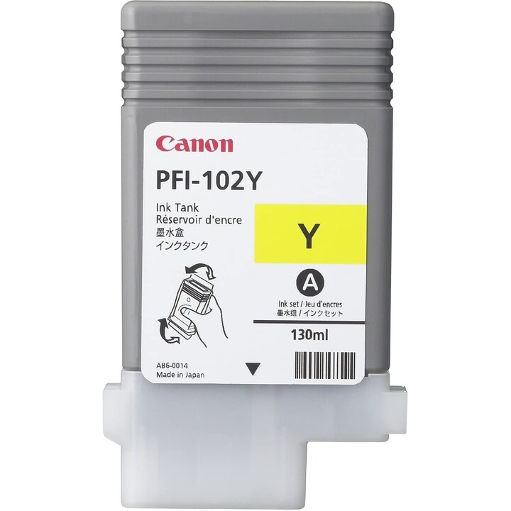 Cartucho Canon PFI-102Y Amarillo IPF500 IPF600 IPF700