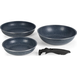 Set di 4 padelle Russell Hobbs RH03296 Nightfall Stone con clip intelligente