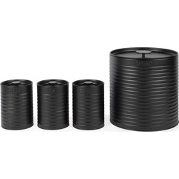 Russell Hobbs RH03270 Liniera 4-Piece Countertop Set, Black