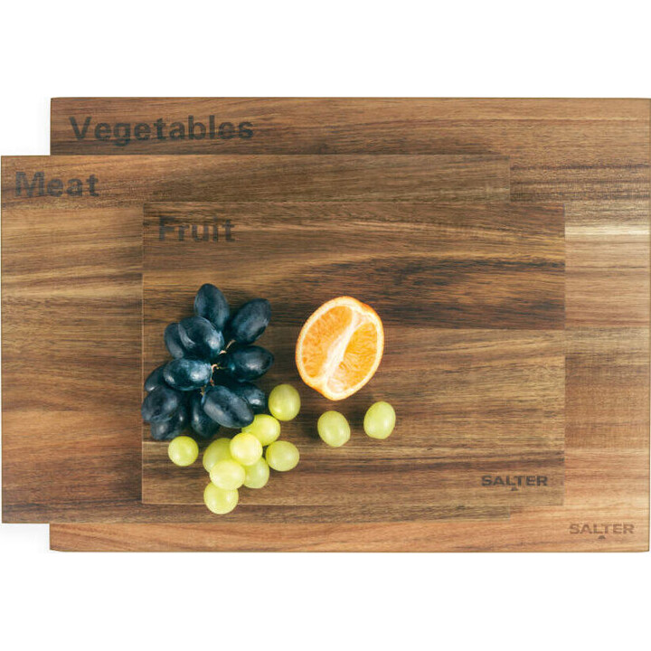 Juego de 3 tablas de cortar Salter BW14740 de madera de acacia