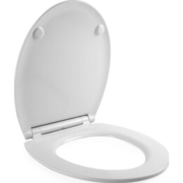 Asiento de inodoro ultradelgado antibacteriano Beldray LA00000201WPEU7, blanco