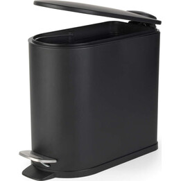 Beldray LA036690BLKPEU7 Slimline D-förmiger Treteimer, 5 Liter, Schwarz