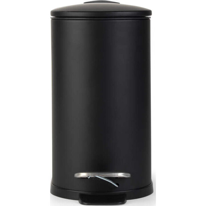 Poubelle à pédale Beldray LA036690BLKPEU7 Slimline en forme de D, 5 litres, noire