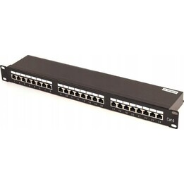 Patchfeld Patchfeld für RACK 19 1U CAT6-Schrank, 24 Anschlüsse, FTP