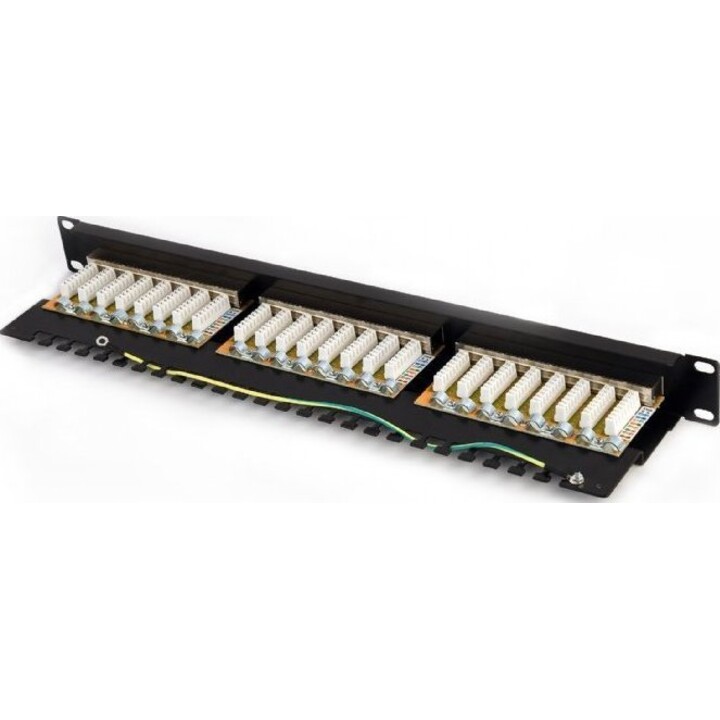 Patch Panel Patch panel for RACK 19 1U CAT6 cabinet 24 ports FTP