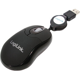 Optische Mini-USB-Maus mit einziehbarem Kabel