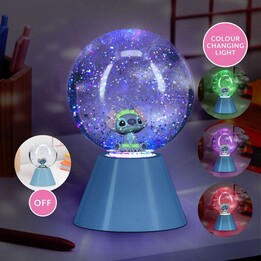Paladone Disney Stitch Snow Globe LED bola de glitter azul