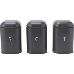 Conjunto de 3 potes Salter BW13729OEU7 Pebble, cor pedra, bege