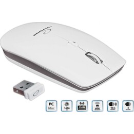 Mouse sem fio EM120W estilo Mac 2.4GHz