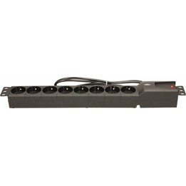 Lestar LZRM 810 BW 1,5 m IEC320 multipresa nera