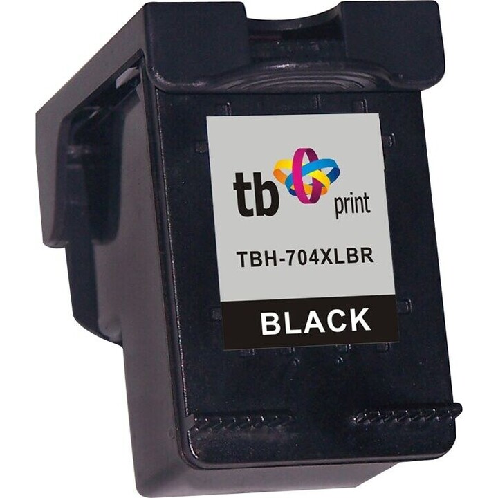 Cartouche d'encre noire remanufacturée XL TBH-704XLBR pour HP DJ IA 2060 (HP n° 704 CN692AE)