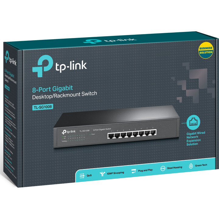 TP-Link TL-SG1008 switch de mesa/rack de 8 portas Gigabit