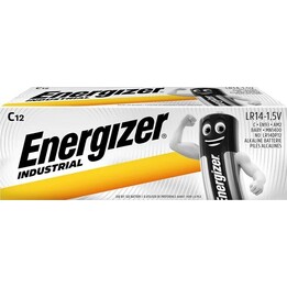 Industrielle Alkalibatterie C LR14 / 12 Stück.