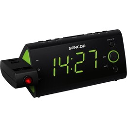 Radio reloj SRC 330GN, proyector de tiempo