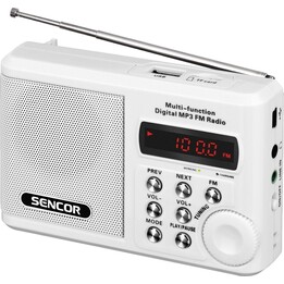 Radio portátil SRD 215 W MP3, USB, SD