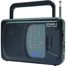 Eltra Ania 3 rádio analógico preto